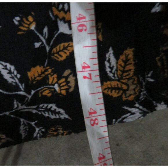 Michael Kors Sleeveless Black & Yellow Floral capri jumpsuit size 0 - Picture 7 of 7